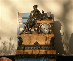 Antique Sienna Marble Clock 21h 17w 6d _2.JPG